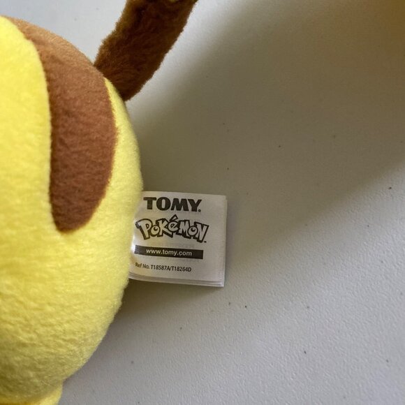 Pokémon Yellow Plush PIKACHU Embroidered Face Stuffed Animal -9” Tomy 2015 - Picture 6 of 6